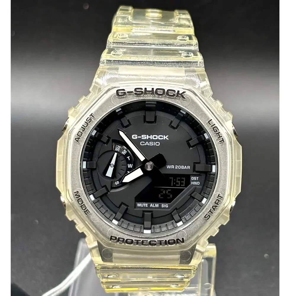Casio G-Shock GA2100SKE-7A Clear Skeleton Watch NIBWT